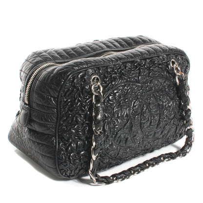 Chanel Lambskin Astrakhan Bowler Black 3 of 7