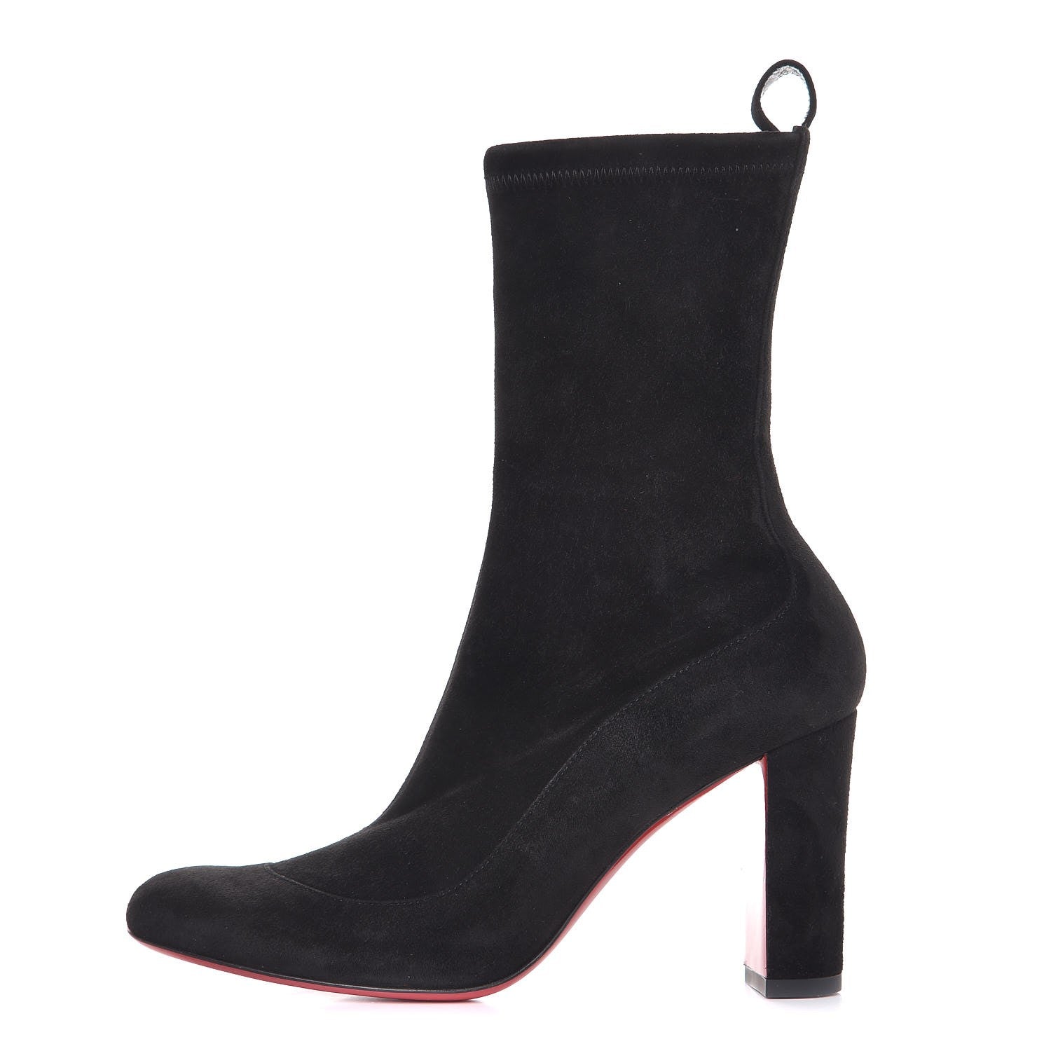 Christian Louboutin Veau Velours Stretch Gena 85 Bootie 36 Black 1 of 10