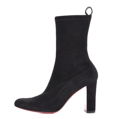 Christian Louboutin Veau Velours Stretch Gena 85 Bootie 36 Black 1 of 10