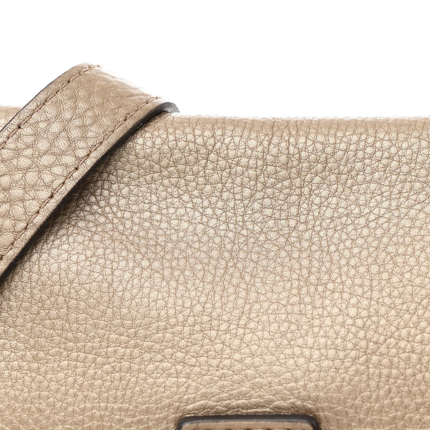 Gucci Monogram Calfskin Medium Bella Flap Bag Beige Ebony Champagne 8 of 15