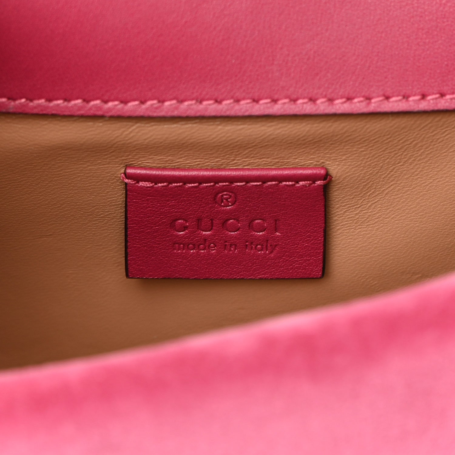 Gucci Velvet Crystal Mini Bee Broadway Shoulder Bag Light Raspberry Rose 6 of 16