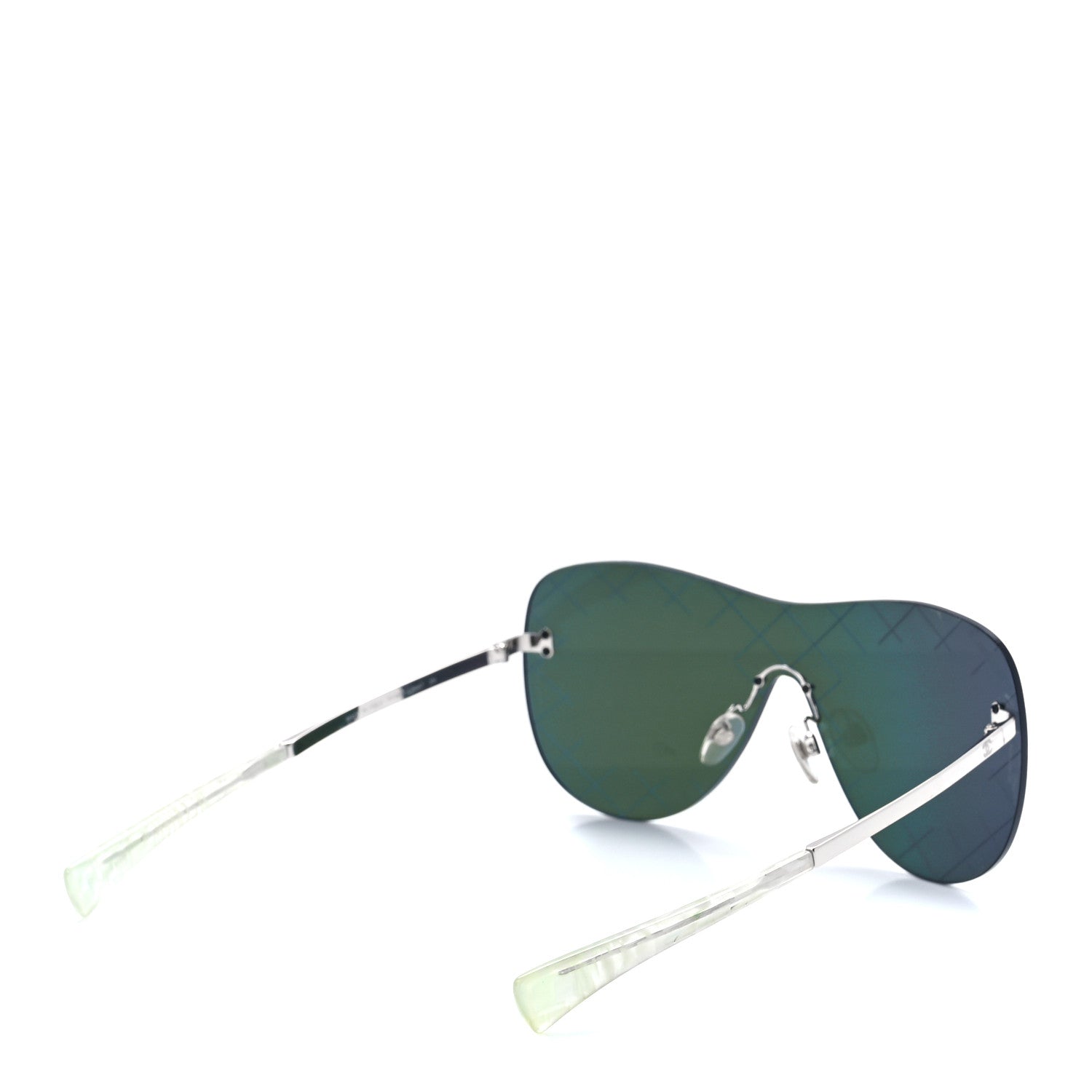 Chanel Shield Runway Sunglasses 4215 Silver Purple 4 of 7