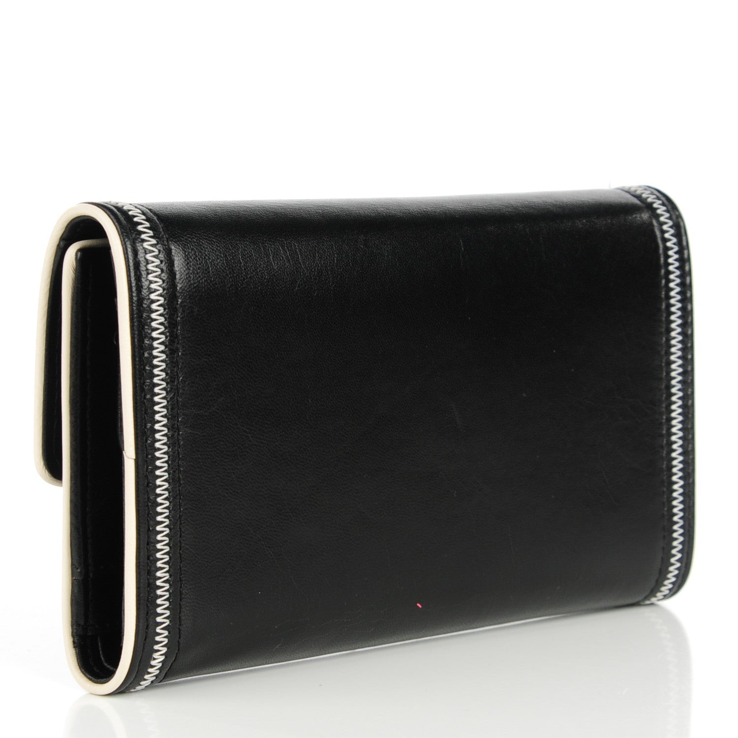 Chanel Lambskin Large Flap Wallet Black 3 of 8