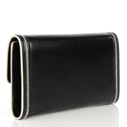 Chanel Lambskin Large Flap Wallet Black 3 of 8