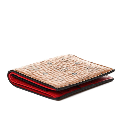 MCM Visetos Mini Bi-Fold Wallet Cognac 8 of 13