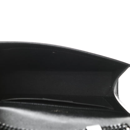 Saint Laurent Grain De Poudre Medium Classic Monogram Kate Satchel Black 5 of 11