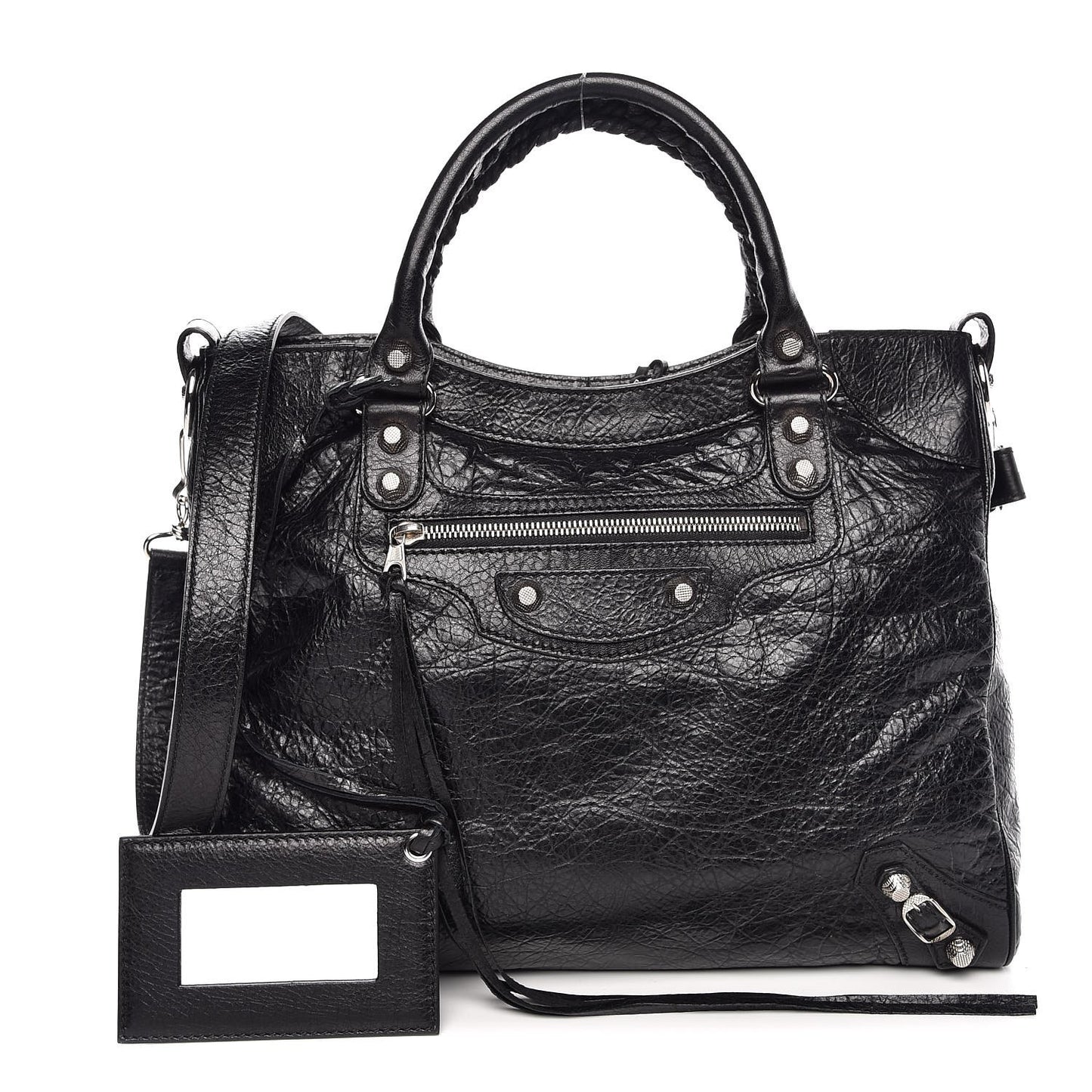 Agneau Giant 12 Silver Hardware Velo Black