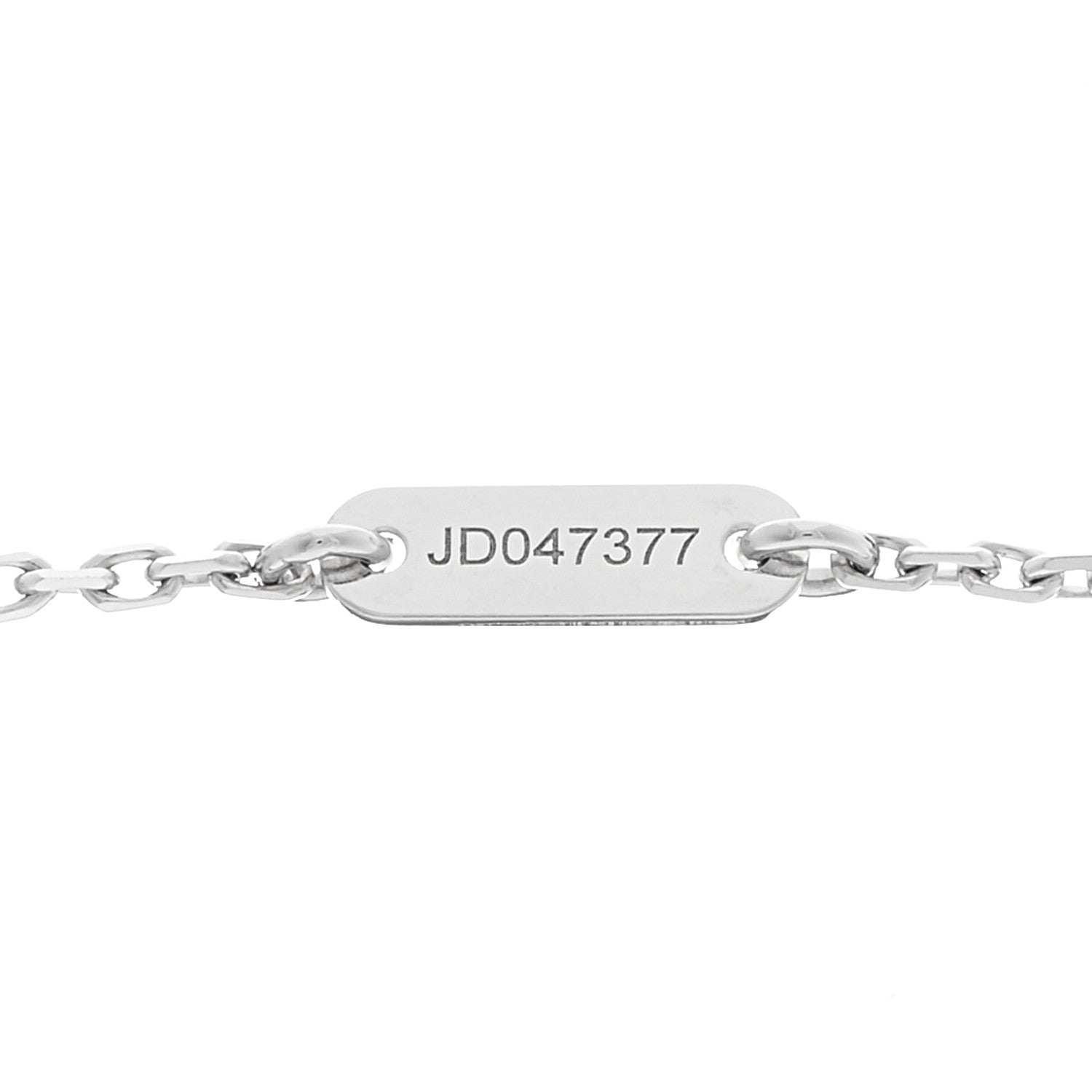 Van Cleef & Arpels 18K White Gold Diamond Sweet Alhambra Pendant Necklace 5 of 6