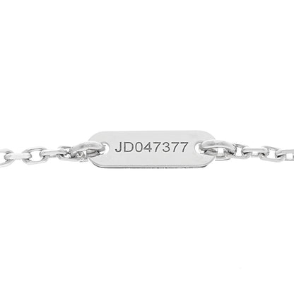 Van Cleef & Arpels 18K White Gold Diamond Sweet Alhambra Pendant Necklace 5 of 6