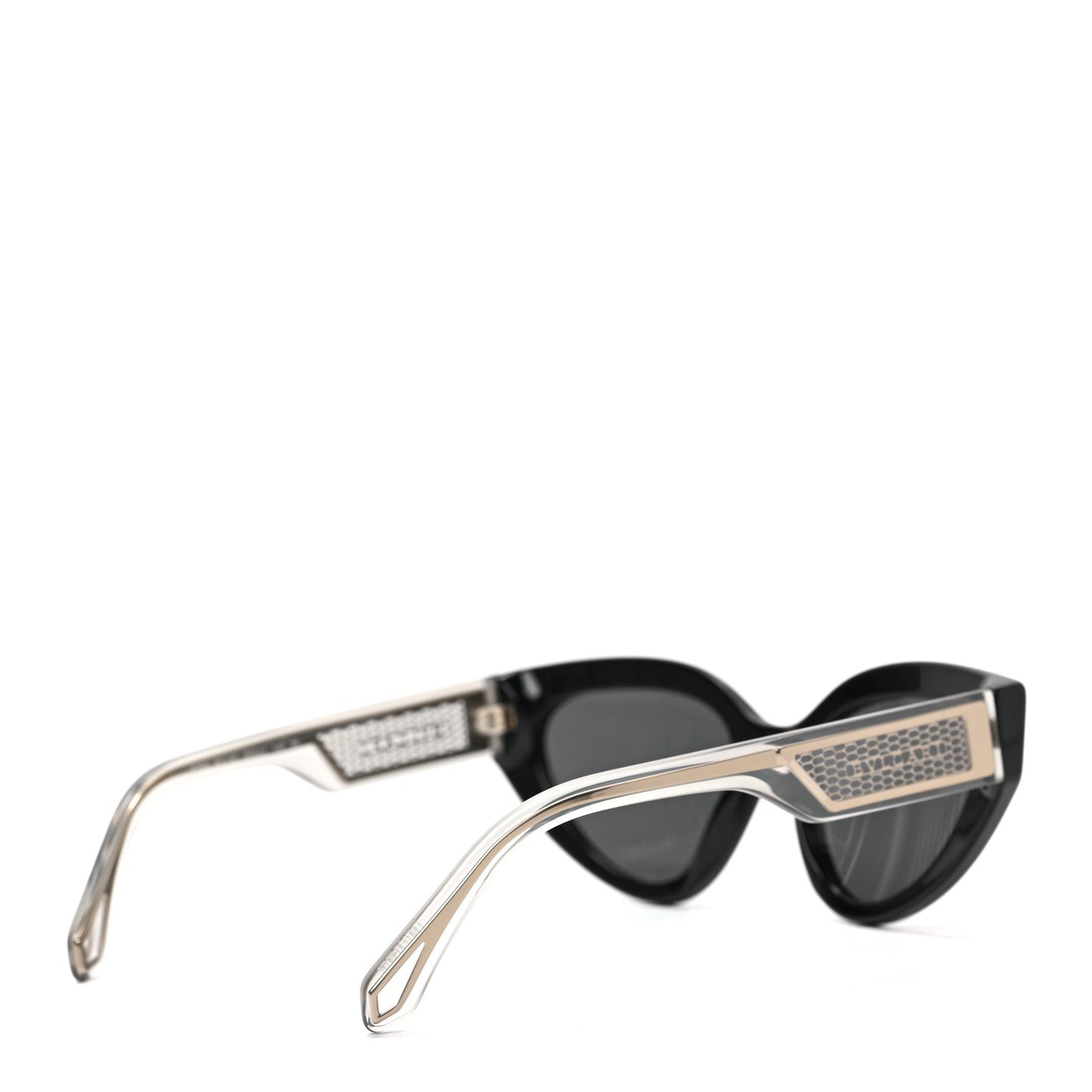 Serpenti Vipermesh Cat Eye Sunglasses Black