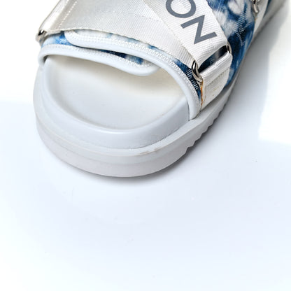 Louis Vuitton Denim Monogram Tie Dye Mens Honolulu Mules 7.5 Marine 6 of 6