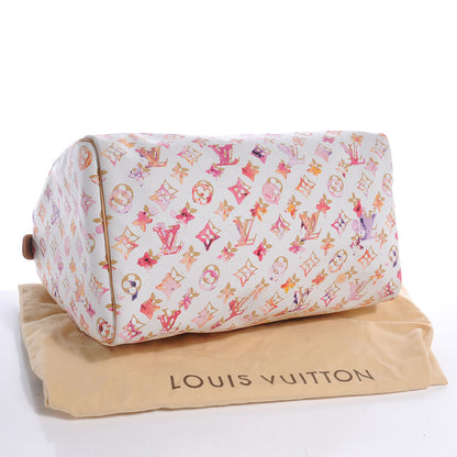 Louis Vuitton Watercolor Aquarelle Speedy 35 White 4 of 9