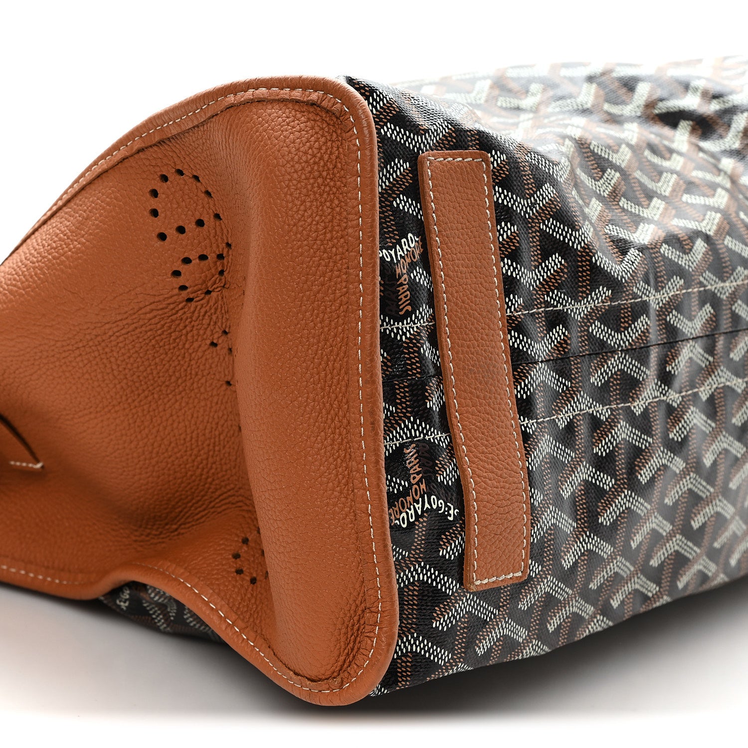 Goyard Goyardine Sac Hardy Pet Carrier PM Black Gold 9 of 11