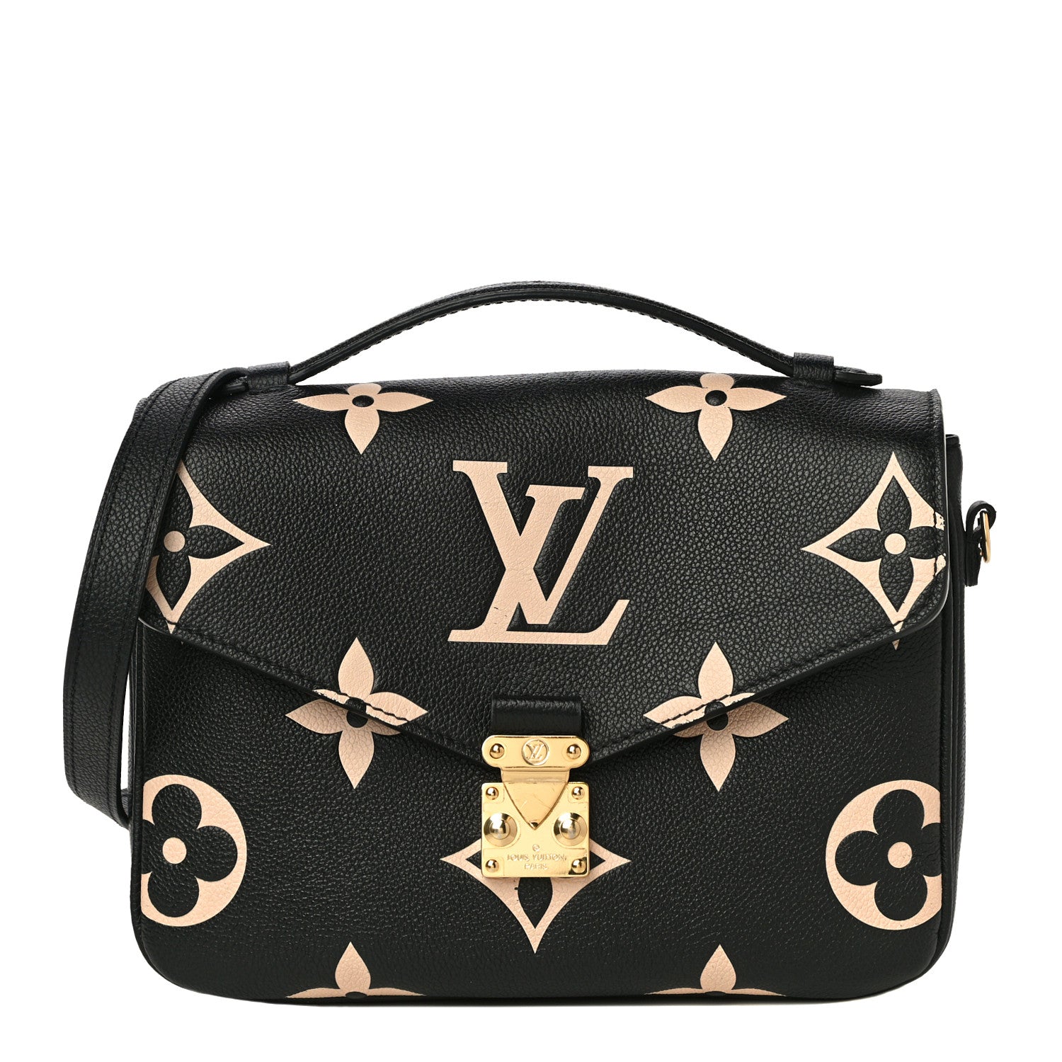 Louis Vuitton Empreinte Monogram Giant Pochette Metis Black Beige 1 of 16
