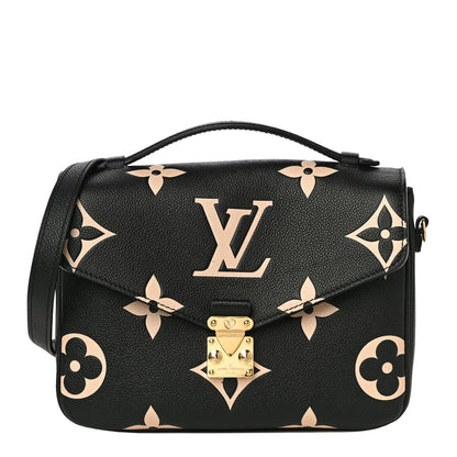 Louis Vuitton Empreinte Monogram Giant Pochette Metis Black Beige 1 of 16