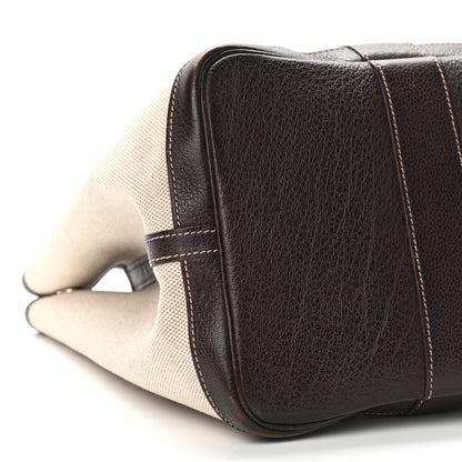 Hermes Toile Buffle Gala Garden Party Tote 36 MM Marron Fonce 8 of 12
