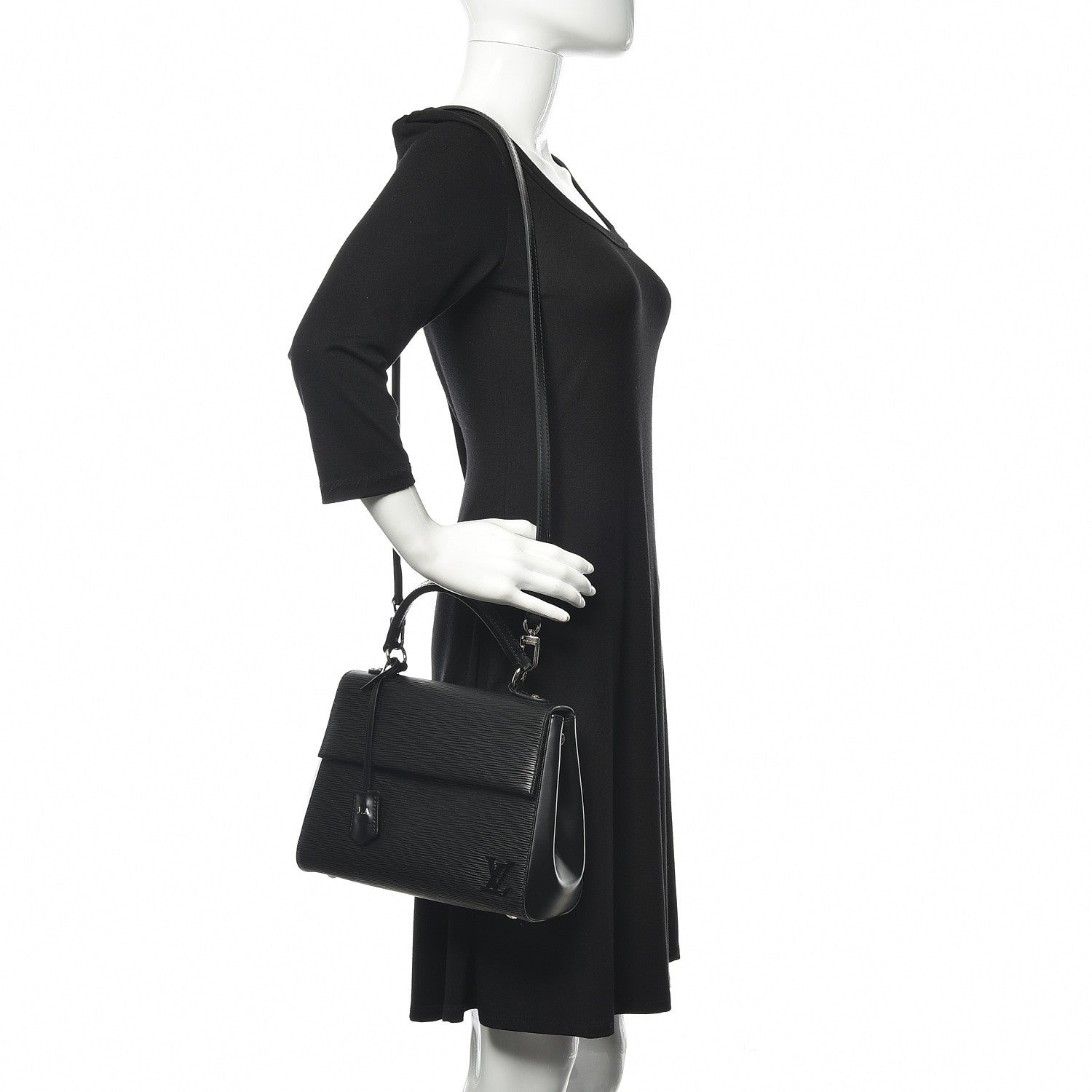 Louis Vuitton Epi Cluny BB Black 2 of 10