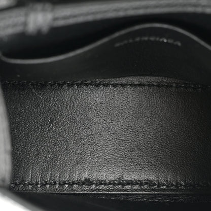Balenciaga Grained Calfskin Hourglass Top Handle Bag Mini Black 5 of 11