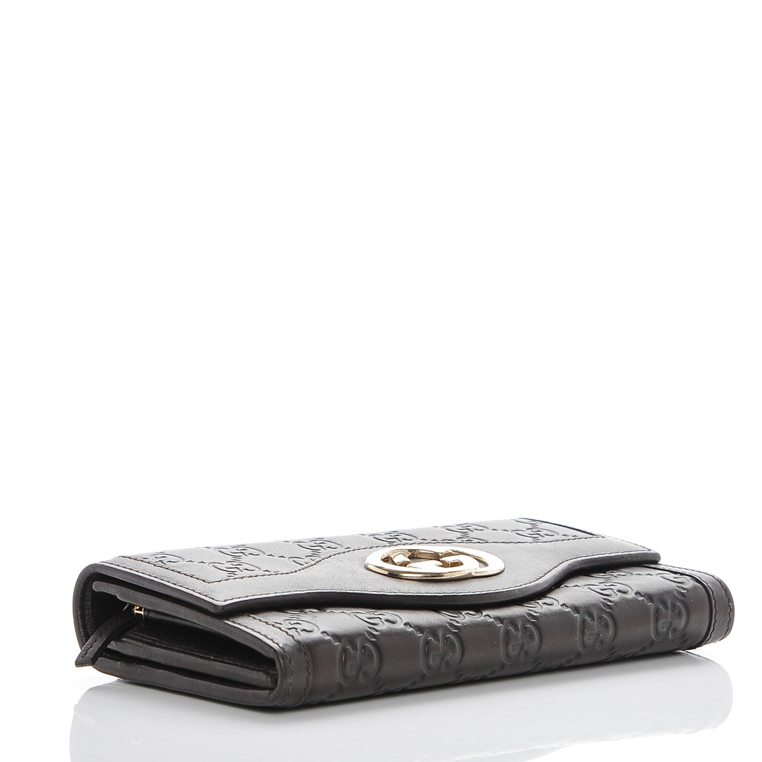 Gucci Guccissima Sukey Continental Wallet Chocolate 4 of 6
