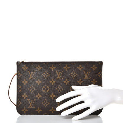 Louis Vuitton Monogram Neverfull MM GM Pochette Fuchsia 2 of 8
