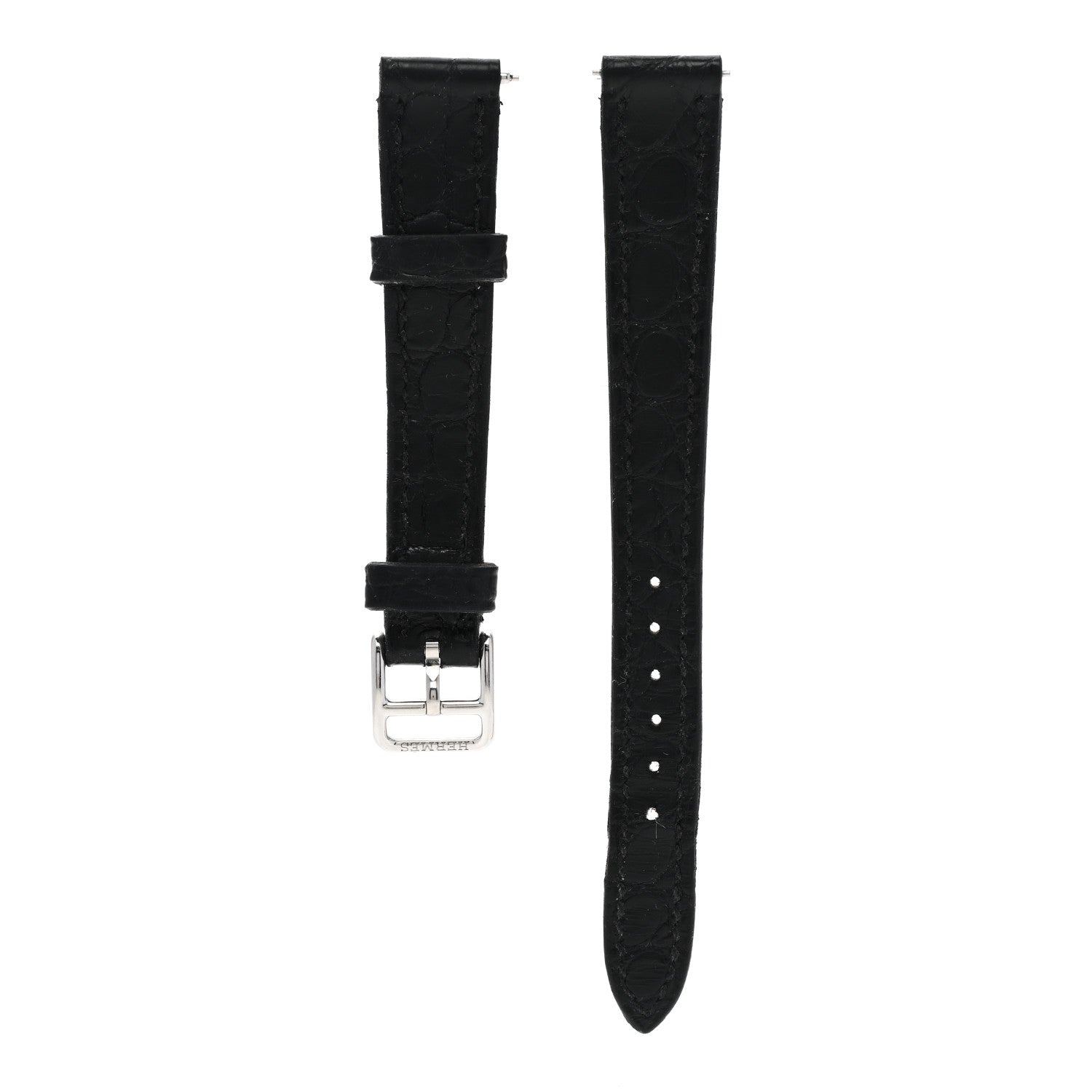 Hermes Stainless Steel Swift Diamond Mother of Pearl 17.2mm Heure H Hour Double Tour Quartz Watch Orange 5 of 6