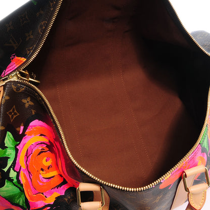 Louis Vuitton Monogram Roses Keepall 50 6 of 7