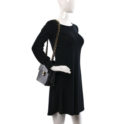 Chanel Lambskin Quilted Jumbo Single Flap Black 2 of 11