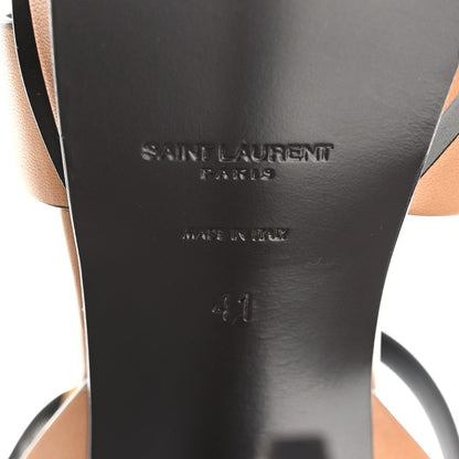 Saint Laurent Calfskin Tribute 105 Platform Sandals 41 Gold Brown 6 of 14