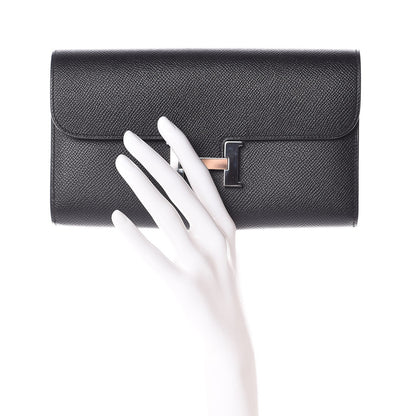 Hermes Epsom Constance Long Wallet Black 2 of 16