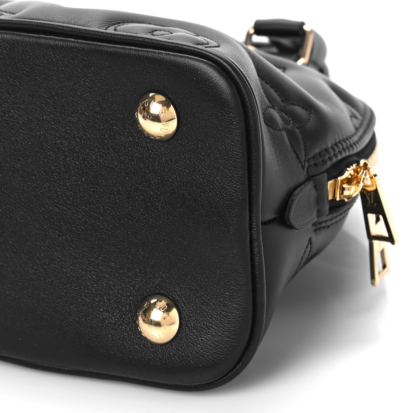 Calfskin Bubblegram Alma BB Black