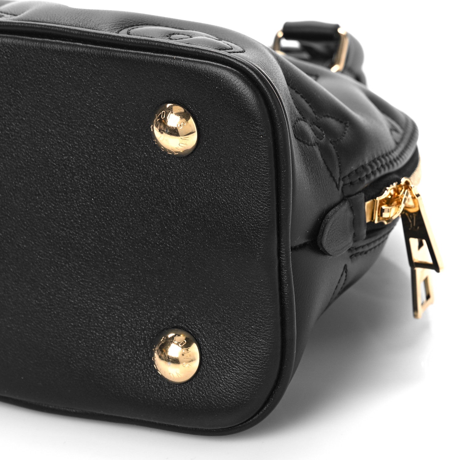 Louis Vuitton Calfskin Bubblegram Alma BB Black 8 of 8