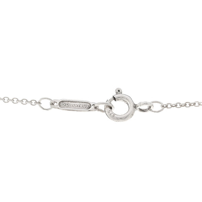 Tiffany Sterling Silver Small Heart Key Pendant Necklace 4 of 5