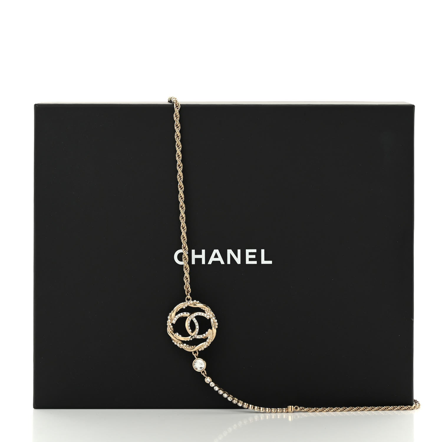 Chanel Metal Crystal CC Chain Belt Gold 4 of 4