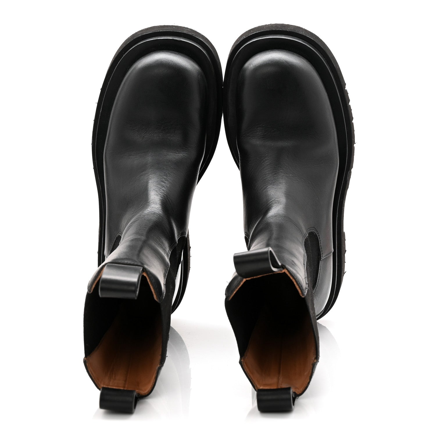 Bottega Veneta Calfskin The Lug Chelsea 55mm Boots 35.5 Black 5 of 9