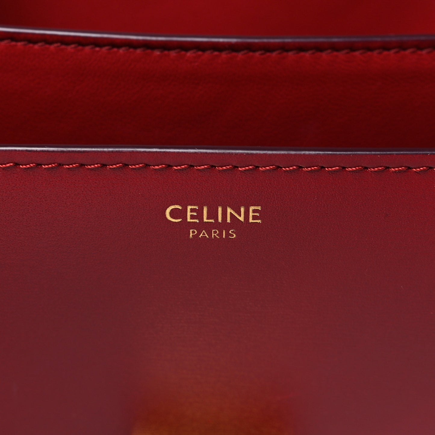 Box Cakfskin Medium Classic Box Flap Bag Red