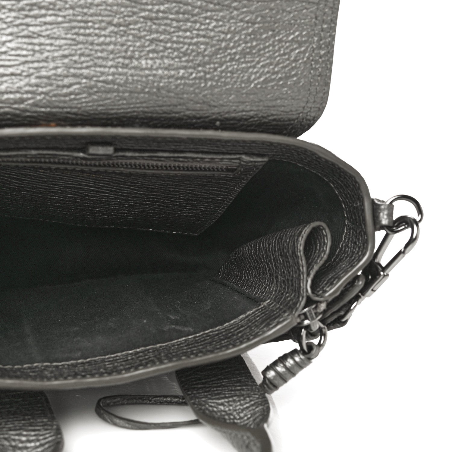 3.1 Phillip Lim Metallic Textured Calfskin Mini Pashli Satchel Silver 5 of 18