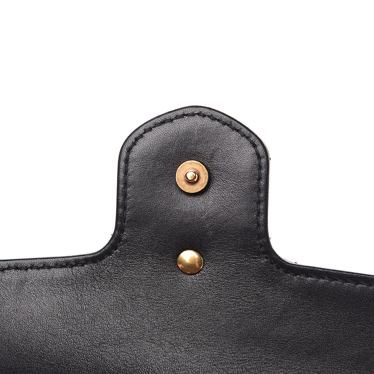 Calfskin Matelasse Super Mini GG Marmont Shoulder Bag Black