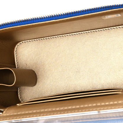 Chanel Lambskin Quilted Pearl Crush Small Vanity Case With Chain Blue 5 of 11