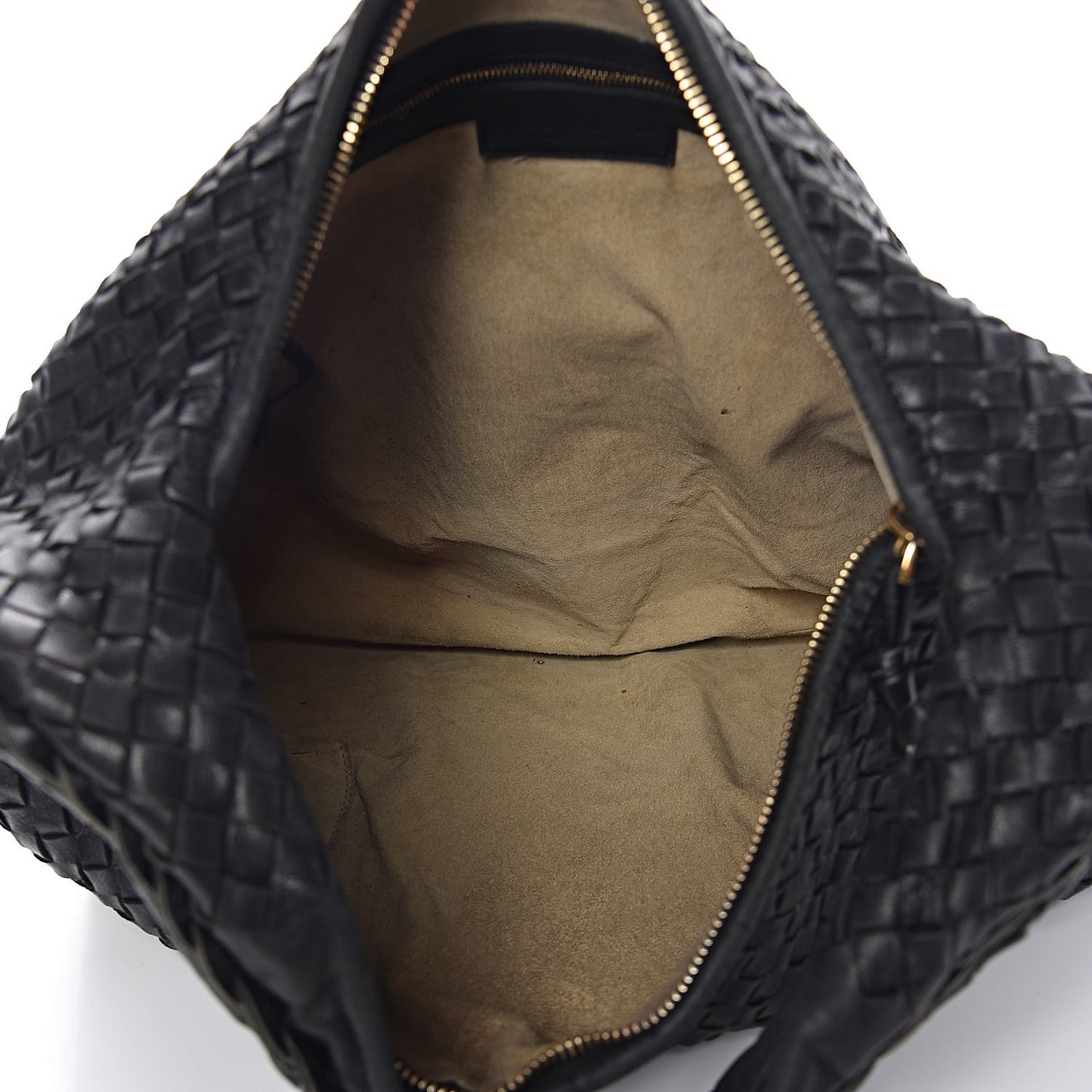 Nappa Intrecciato Large Veneta Hobo Black