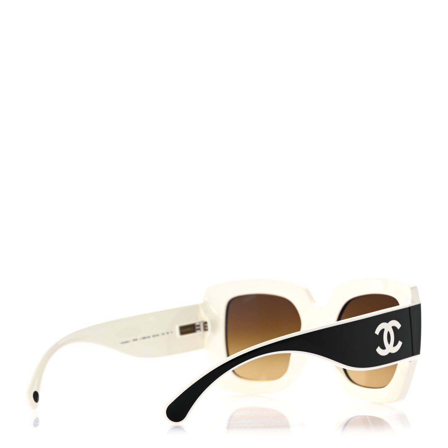 Acetate Square Sunglasses 6059 Black White
