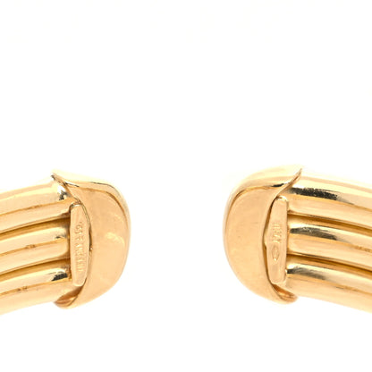 Tiffany 18K Yellow Tubular 3-Row Cuff Bracelet 3 of 5