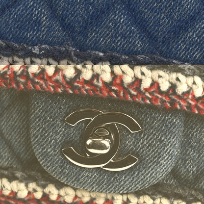 Chanel Denim Braided Mini Rectangular Flap Bag Blue 11 of 14