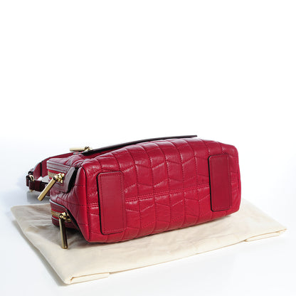 Lanvin Leather Padam Double Zip Bag Red 4 of 9
