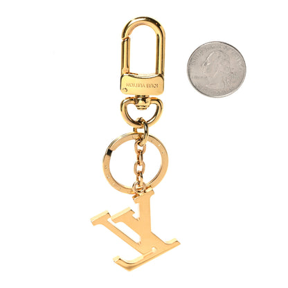Louis Vuitton LV Guilloche Bag Charm Key Holder Gold Pink 2 of 3