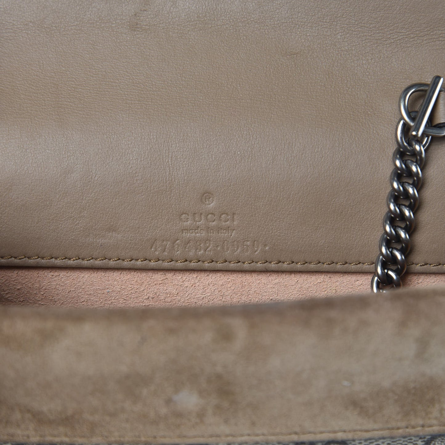 GG Supreme Monogram Super Mini Dionysus Shoulder Bag Taupe