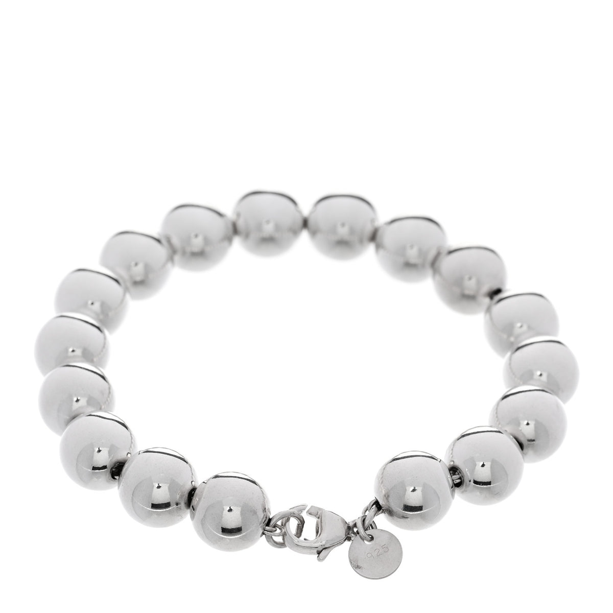 Sterling Silver 10mm Hardwear Ball Bracelet