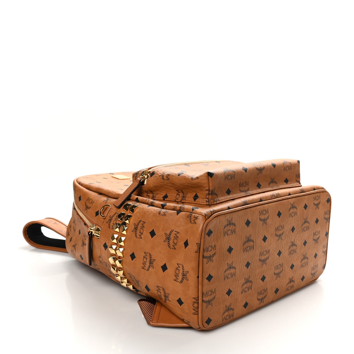 Visetos Medium Side Studs Stark Backpack Cognac