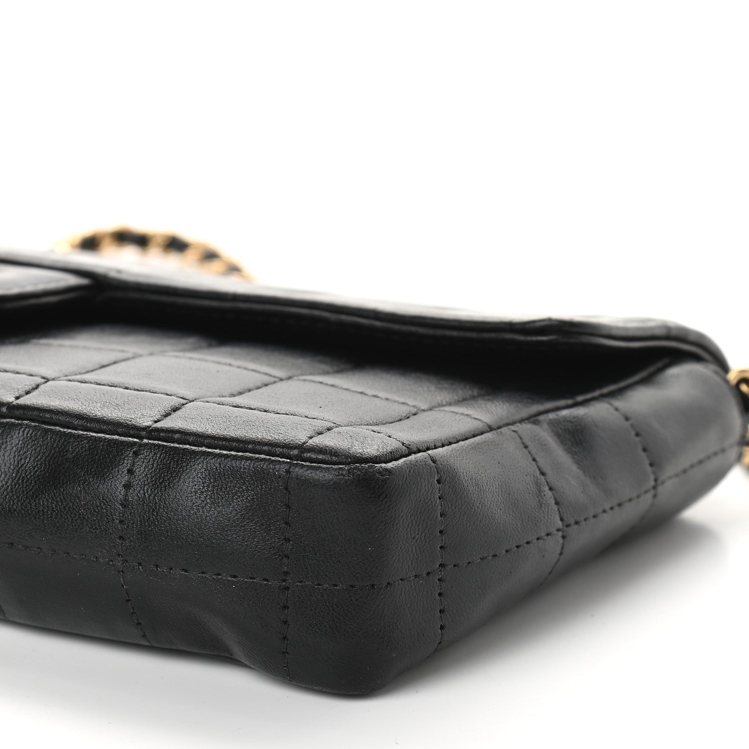 Chanel Lambskin East West Chocolate Bar Flap Black 10 of 10