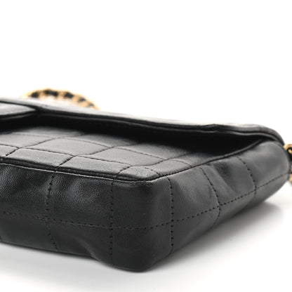Chanel Lambskin East West Chocolate Bar Flap Black 10 of 10