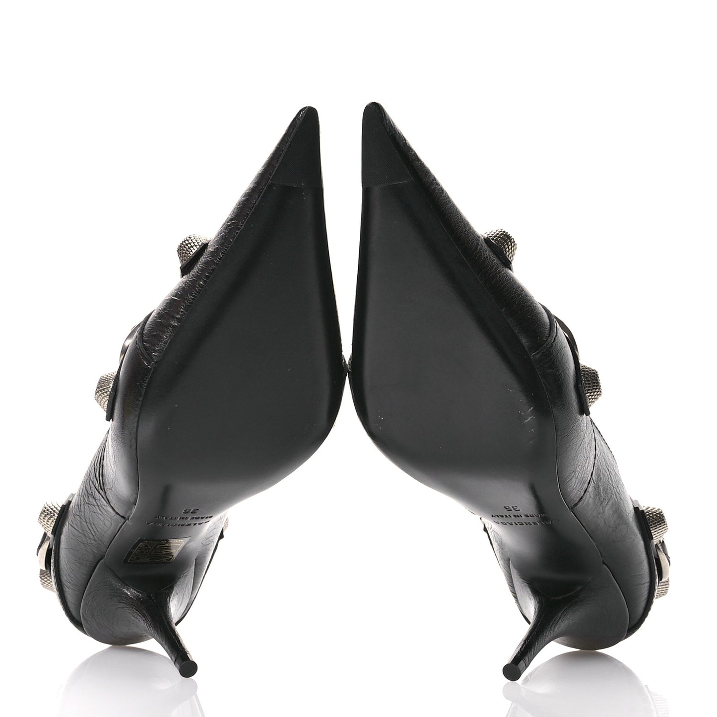 Agneau Arena Cagole 90MM Slingback Pumps 36 Black